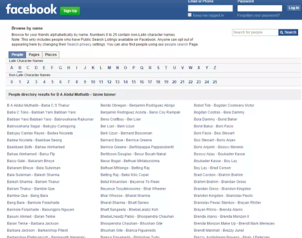 View Facebook Profile Without Logging In