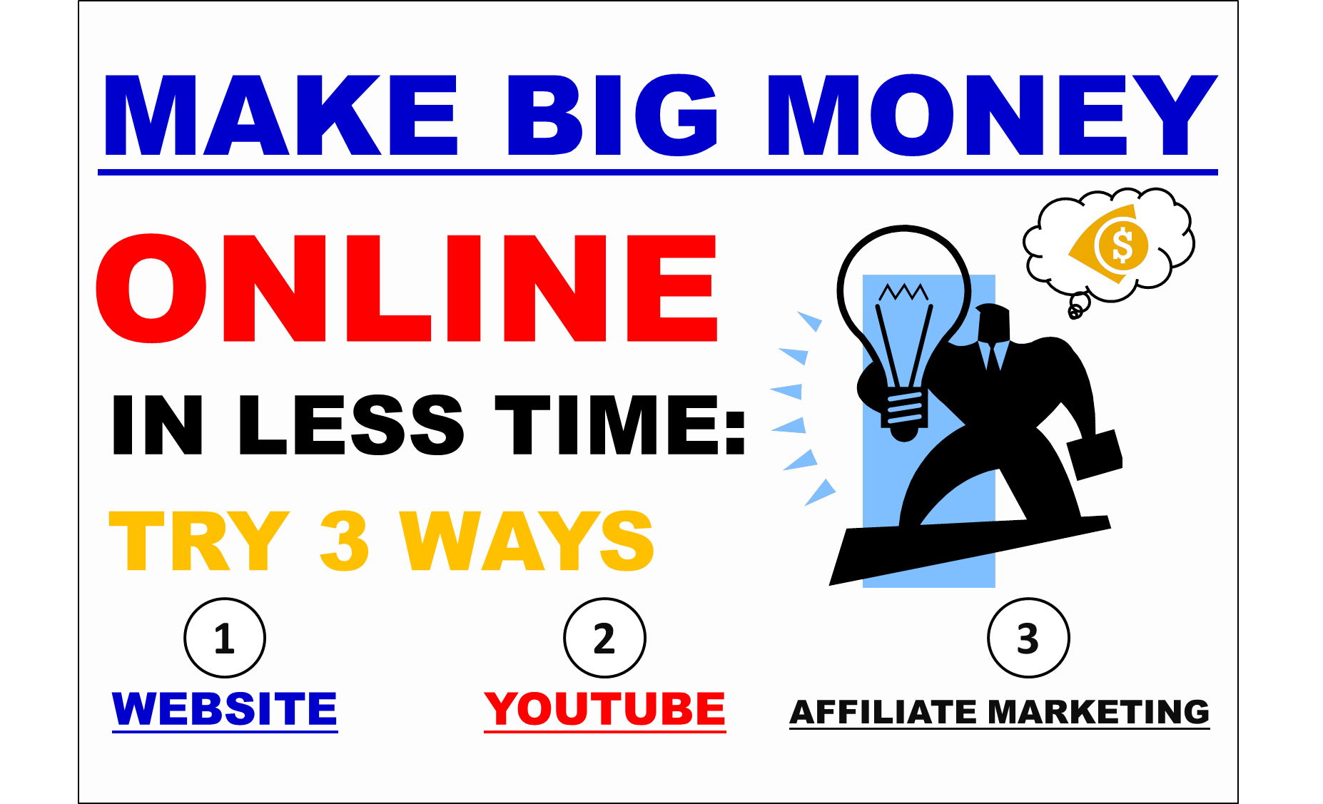 Make big money💰 online with less time Try This 3 Ways