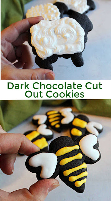 These chocolate cookies have a deep dark color, great chocolate flavor and are perfect for rolling out and cutting into shapes. Your decorated cookie game just went to the next level! These chocolate cookies have a deep dark color, great chocolate flavor and are perfect for rolling out and cutting into shapes. Your decorated cookie game just went to the next level!