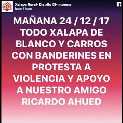 Convocan a marcha en Xalapa tras secuestro de Gerardo Ahued. Noticias en tiempo real