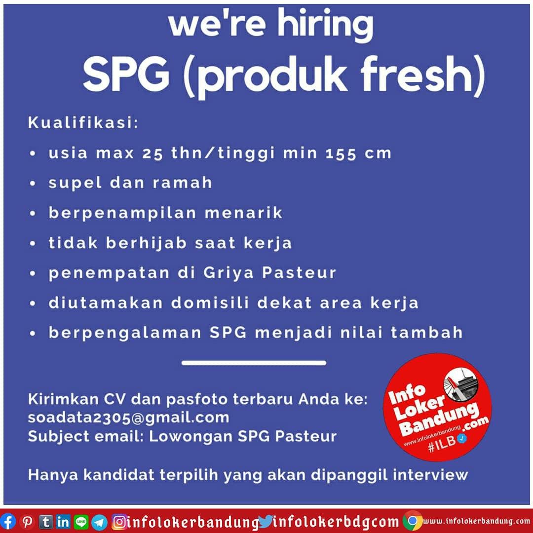 Lowongan Kerja SPG ( Produk Fresh ) Bandung Juli 2020 - Info Loker