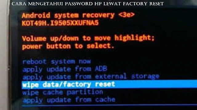 Cara Mengetahui Password HP