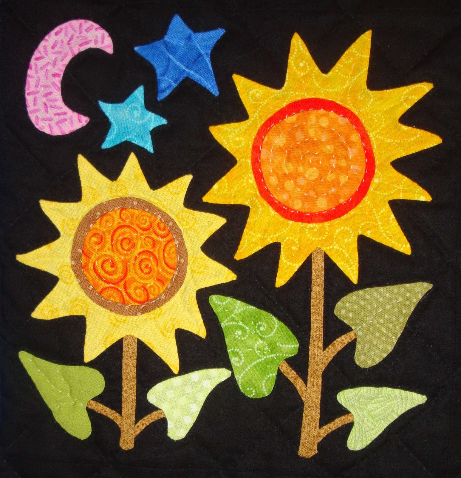 FABRIC THERAPY "Folk Art in the Vineyard" the quilt and the scoop...