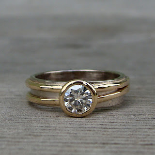 moissanite engagement ring