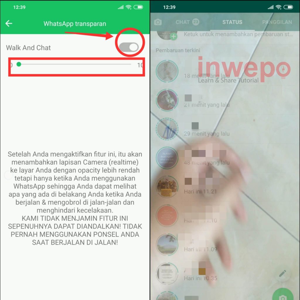 Cara Membuat WhatsApp Transparan di Android - BABANG.INFO