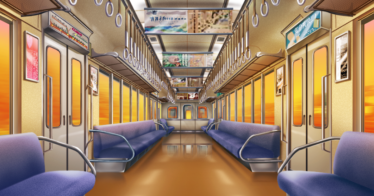 1024x600px | free download | HD wallpaper: anime, scenery, train |  Wallpaper Flare