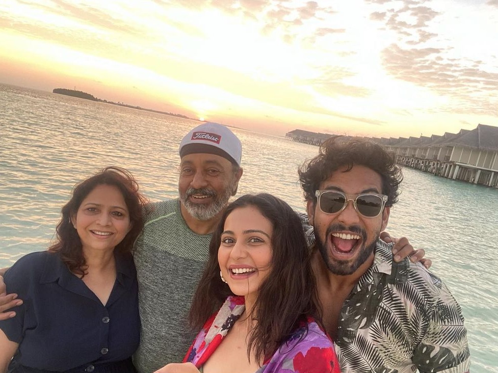 Rakul Preet Singh with her Family Enjoying at Maldives on the Occasion