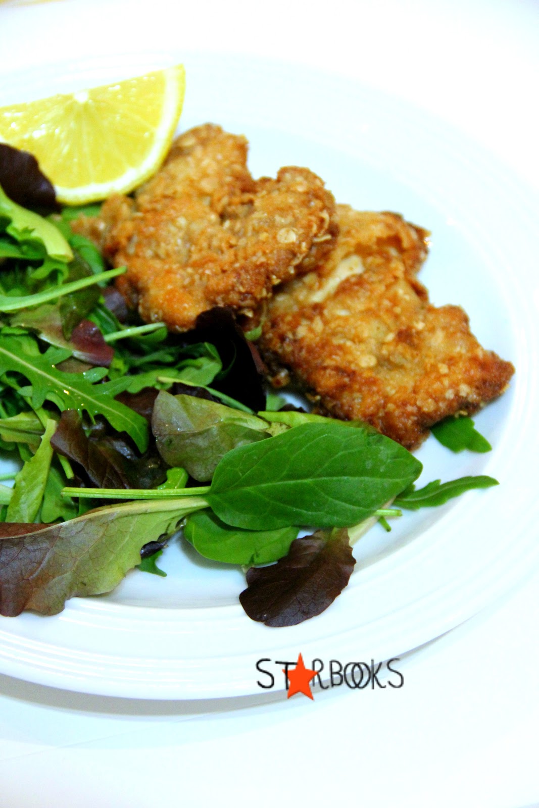 Starbooks BUTTERMILK AND OAT CHICKEN SCHNITZEL