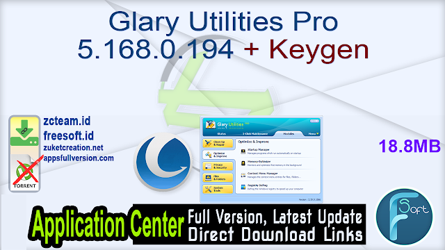 Glary Utilities Pro 5.168.0.194 + Keygen_ ZcTeam.id