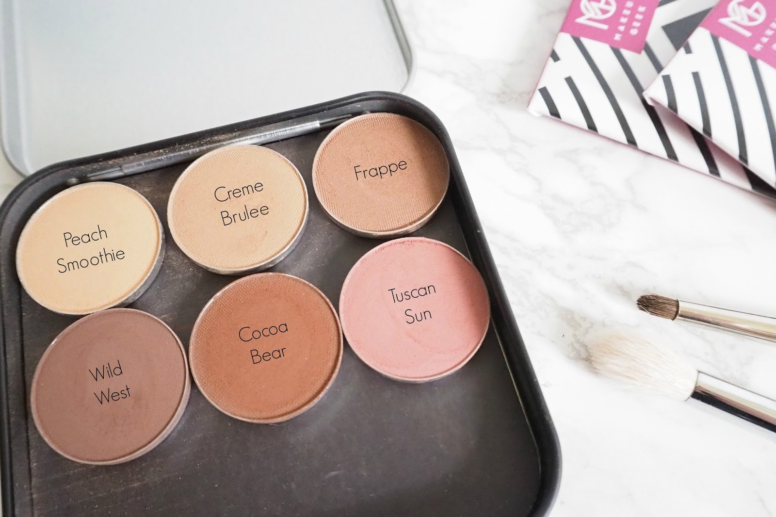 Starting My Makeup Geek Collection a little pop of coral.