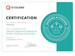 Sitecore® Experience 9 Advanced Solution Developer Certification