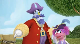 Sesame Street Episode 4314 Sesame Street OSaurus season 43, Abby's Flying Fairy School Treasure Hunt, Captain Hook, Abby Cadabby