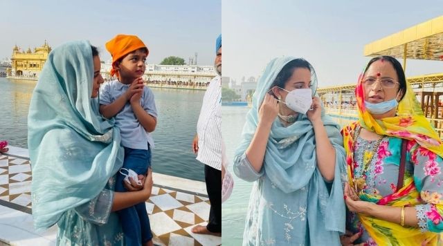 Kangana Ranaut Visits Golden temple For First Time, Shared Beautiful Pictures.
