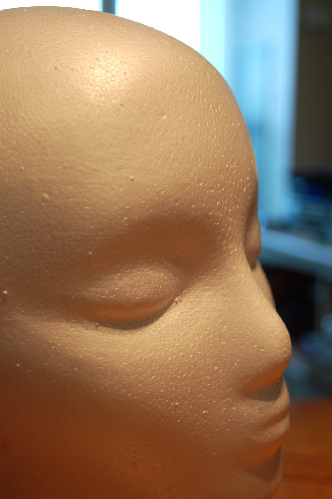 Fancyfree crafts Painting a foam mannequin head