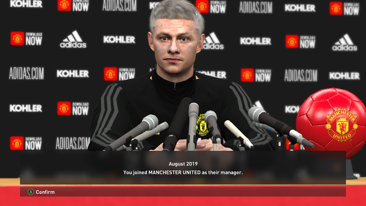 Manchester United Press Room & Manager Suit 2020 PES 2017