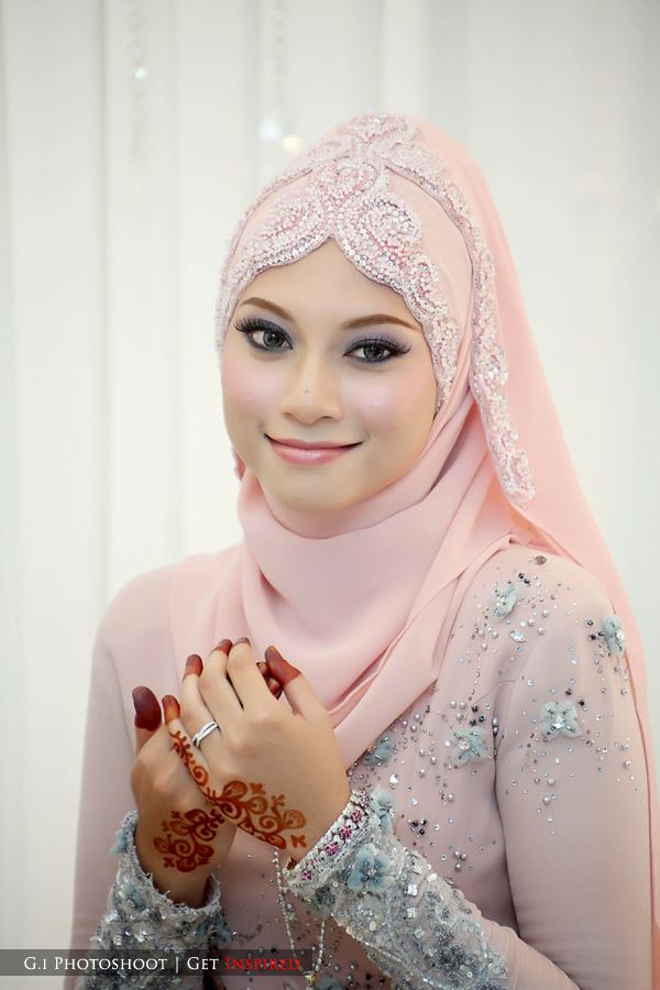 tutorial shawl nikah