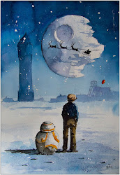 wars star paintings bb8 christmas droid tree watercolors worlds chudy grzegorz architecture under designstack loads gifts