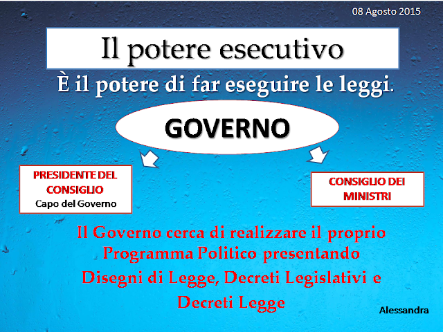 Il Potere Esecutivo Da Chi è Esercitato