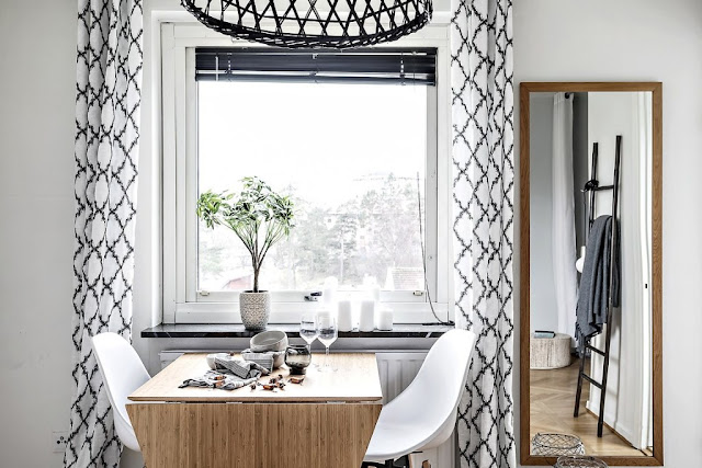 Black & White charming Scandinavian apartment
