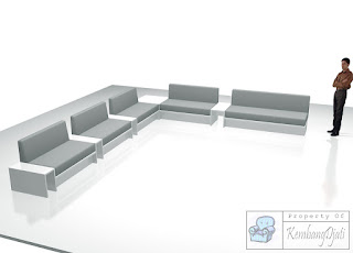Meja Kasir Dan Sofa Untuk Toko Vape