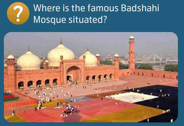 Where is the famous Badshahi Mosque situated?