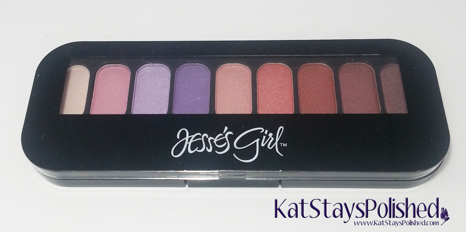 Jesse's Girl 9 Pan Eye Shadow Compact - Tickled Pink | Kat Stays Polished