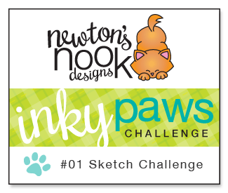 Newton's Nook Designs Inky Paws Challenge #01 Logo