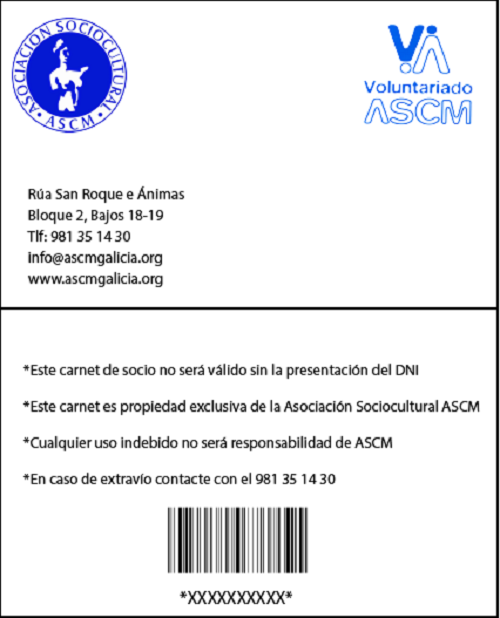 CARNET DE SOCIO DE LA ASCM