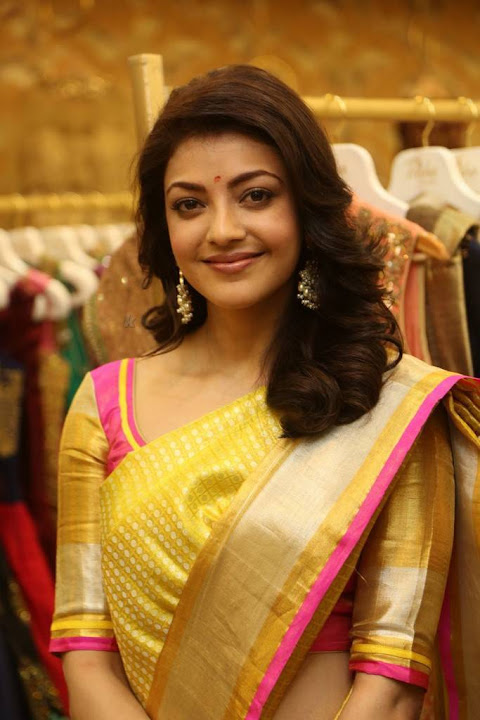 Kajal Aggarwal Stills At Trisha Designer Store Launch In Banjara Hills