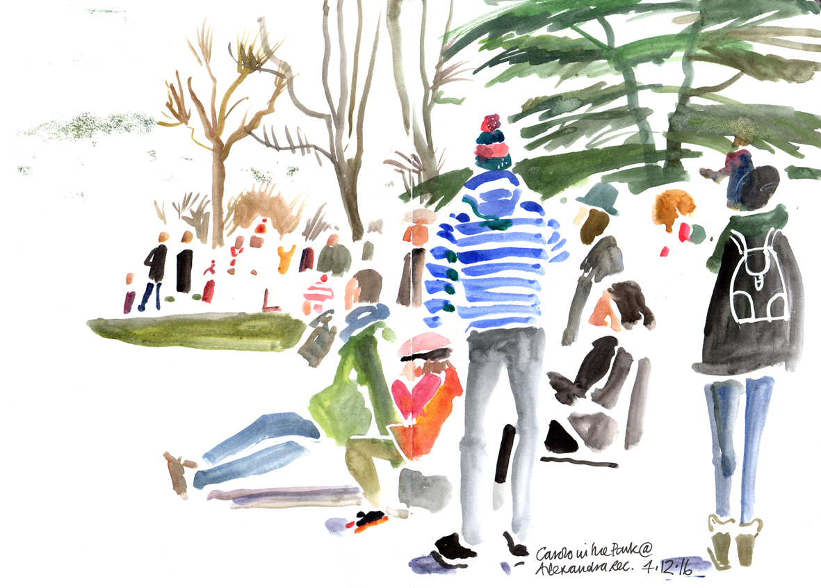 lineandwash Carols in the park lineandwash Carols in the park