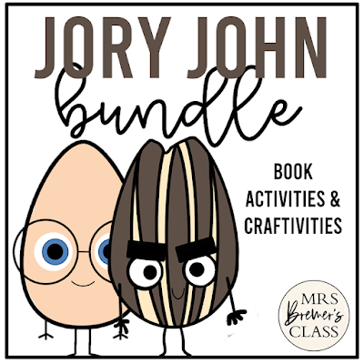 Jory John book study activities unit BUNDLE with literacy activities and craftivities for Kindergarten and First Grade