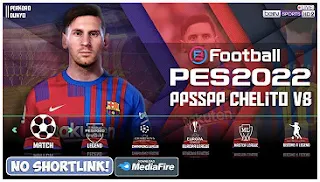Download PES 2022 PPSSPP Android Chelito V8 English Commentary New Kits 2021/2022 & Update Face Player HD Download PES 2022 PPSSPP Android Chelito V8 English Commentary New Kits 2021/2022 & Update Face Player HD
