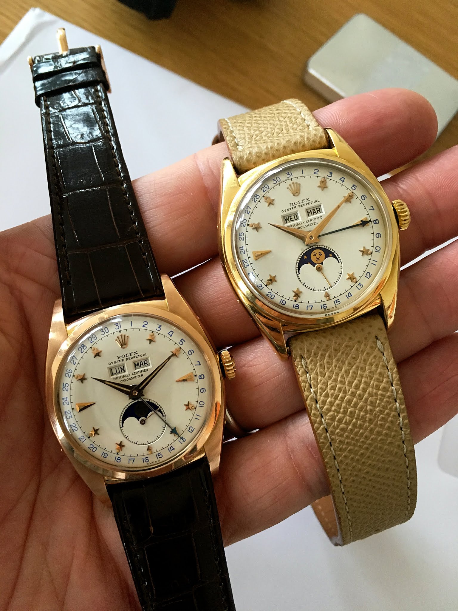 rolex oyster perpetual moonphase triple calendar