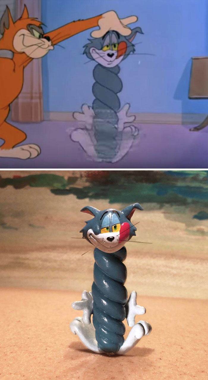 Japanese Artist Turns Tom and Jerry's Failures into Funny Sculptures