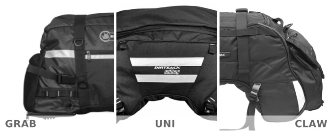 Motorcycle tailbag – Grab vs. Uni vs. Claw