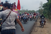 Hari Tani ke- 59, Ratusan Petani MoroMoro Lakukan Konvoi Di Jalan Lintas Wilayah Mesuji
