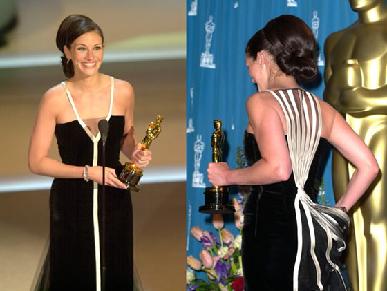 Remember this? Julia Roberts and the Valentino black and white dress