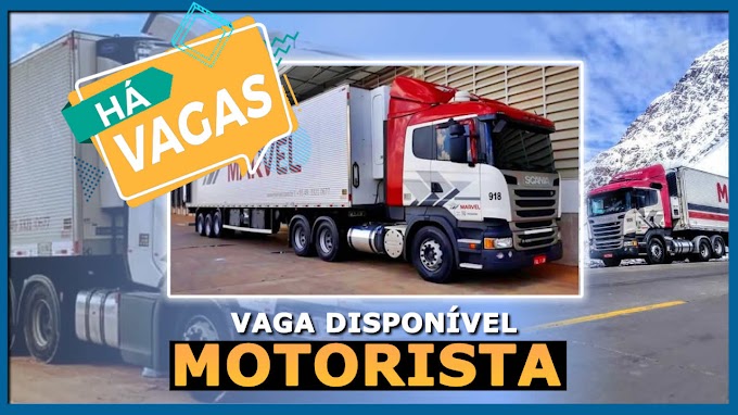 Transportadora Marvel abre vagas para motorista carreteiro