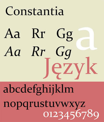 constantia cv font