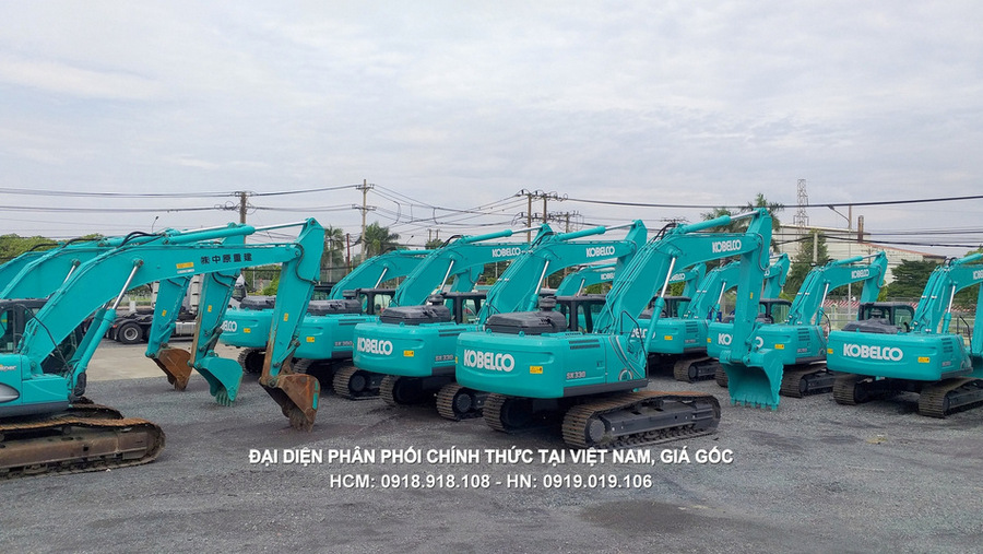 Máy đào bánh xích Kobelco SK330-10, gầu 1.6 khối.