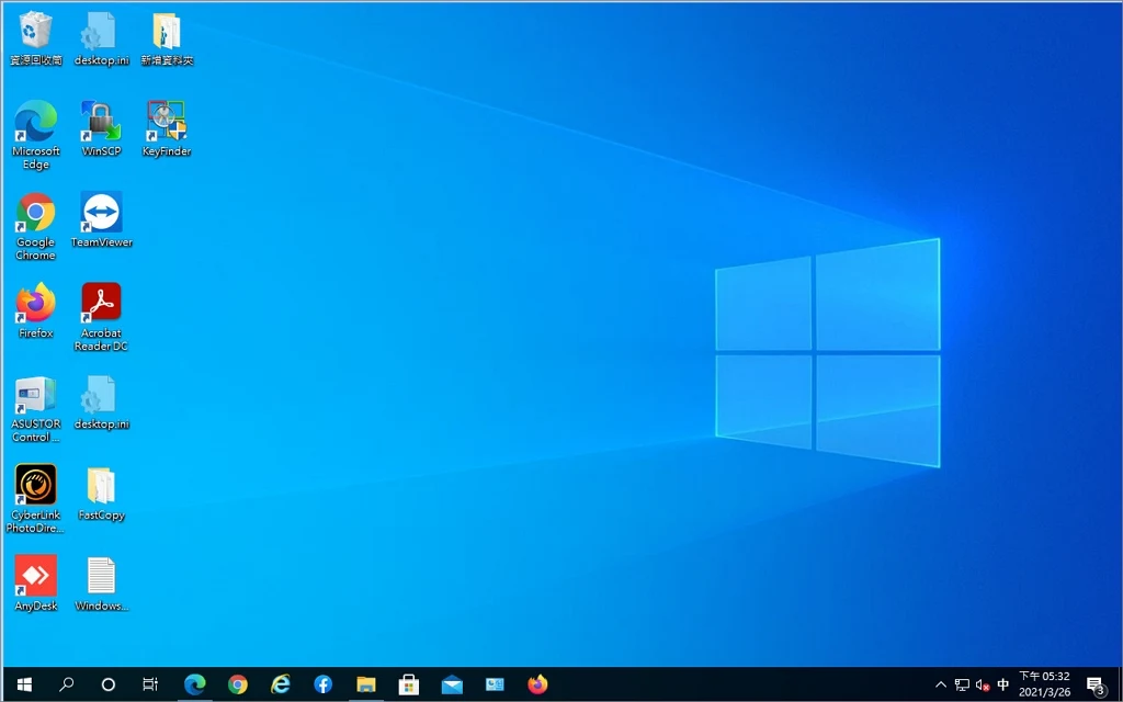 windows 10 桌面圖示間距調整後