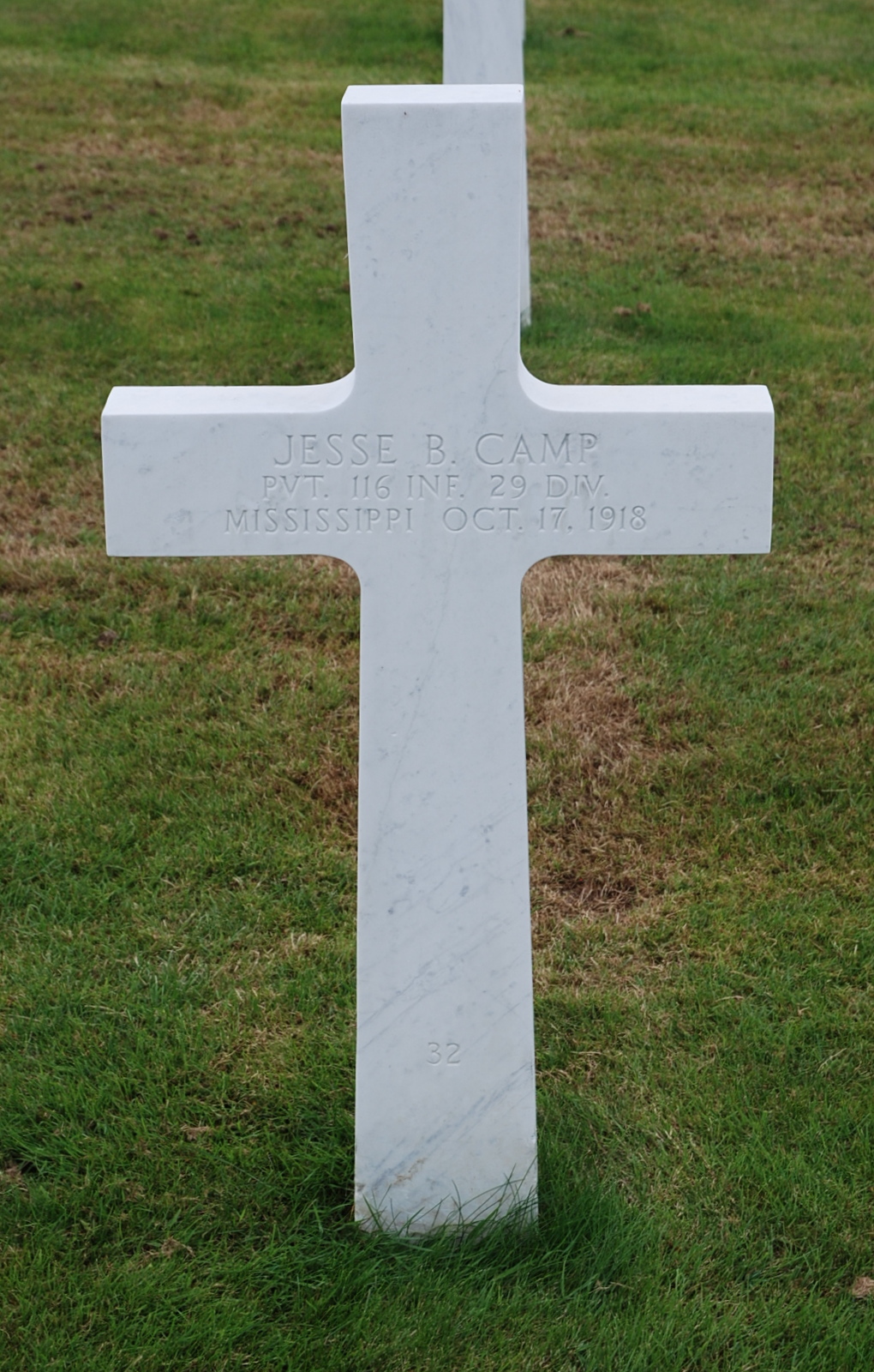 116th Infantry Regiment Roll Of Honor Pvt Jesse Berry Camp