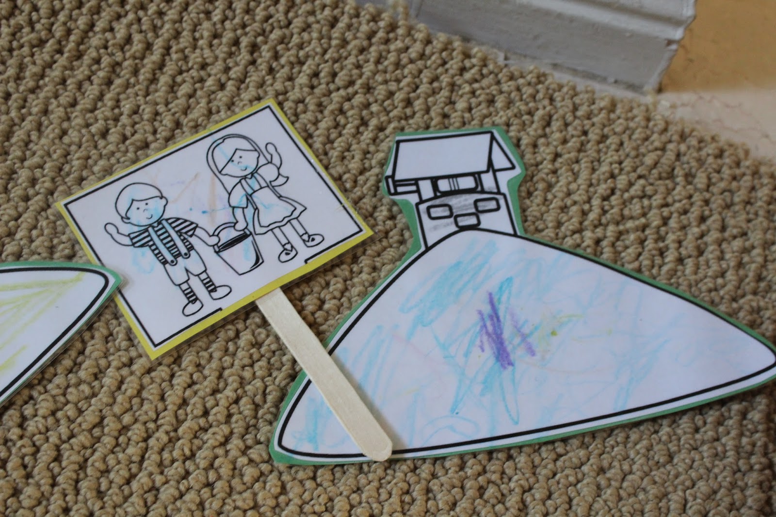 Giggles and Glue sticks....sisters learning together. Nursery Rhymes