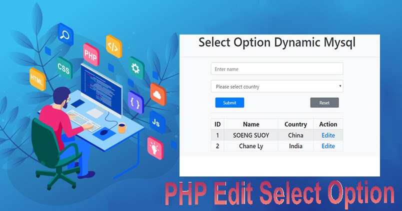 Edit Select Option Dynamic Using PHP Mysql