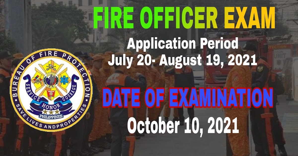 FIRE OFFICER EXAMINATION AND REQUIREMENTS 2021