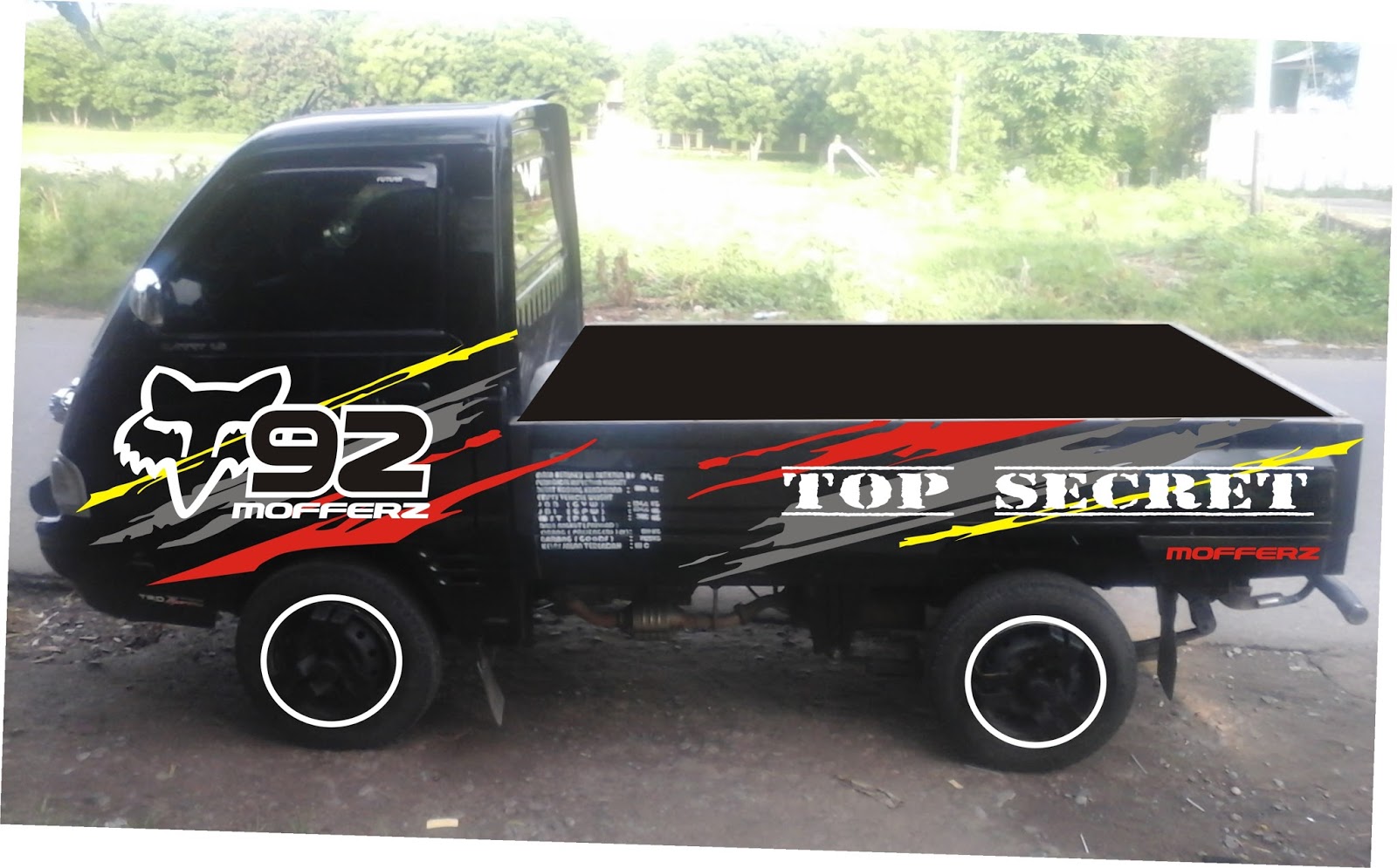 Update + Modifikasi Stiker Mobil Carry Pick Up, Viral!