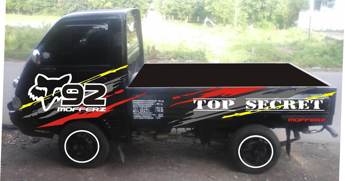 Update + Modifikasi Stiker Mobil Carry Pick Up, Viral!