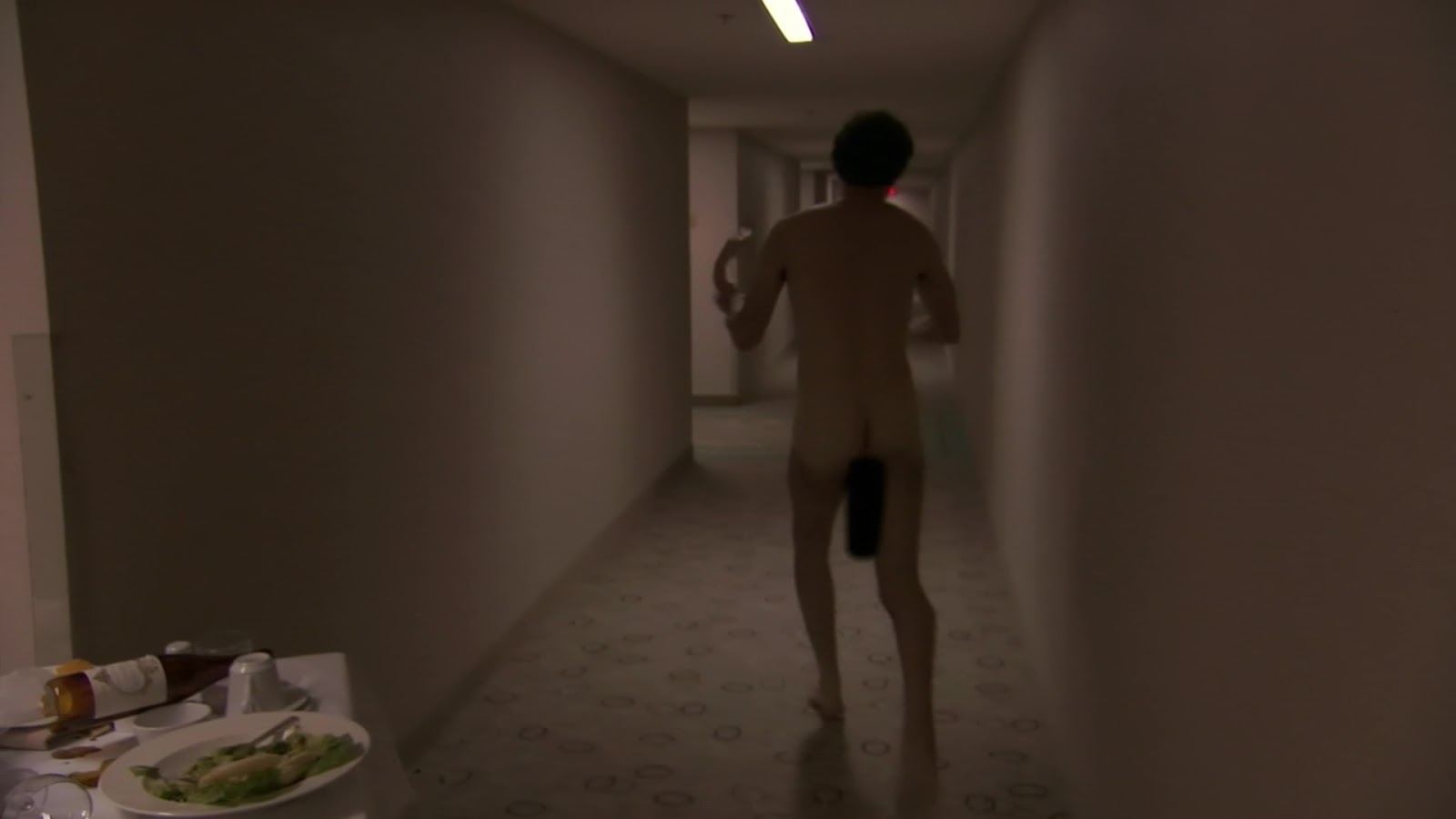 Sacha Baron Cohen and Ken Davitian nude in Borat.