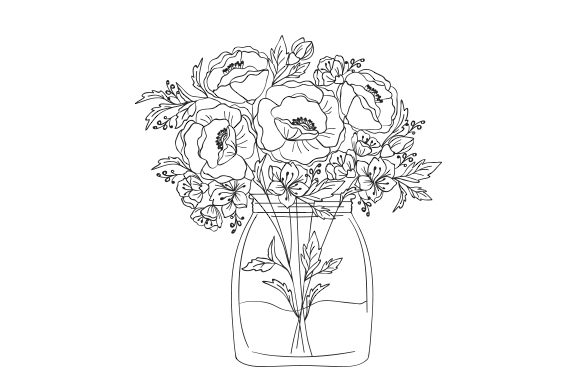 Floral Coloring Page - CorelDRAW Graphics Suite 2020 - Open, View
