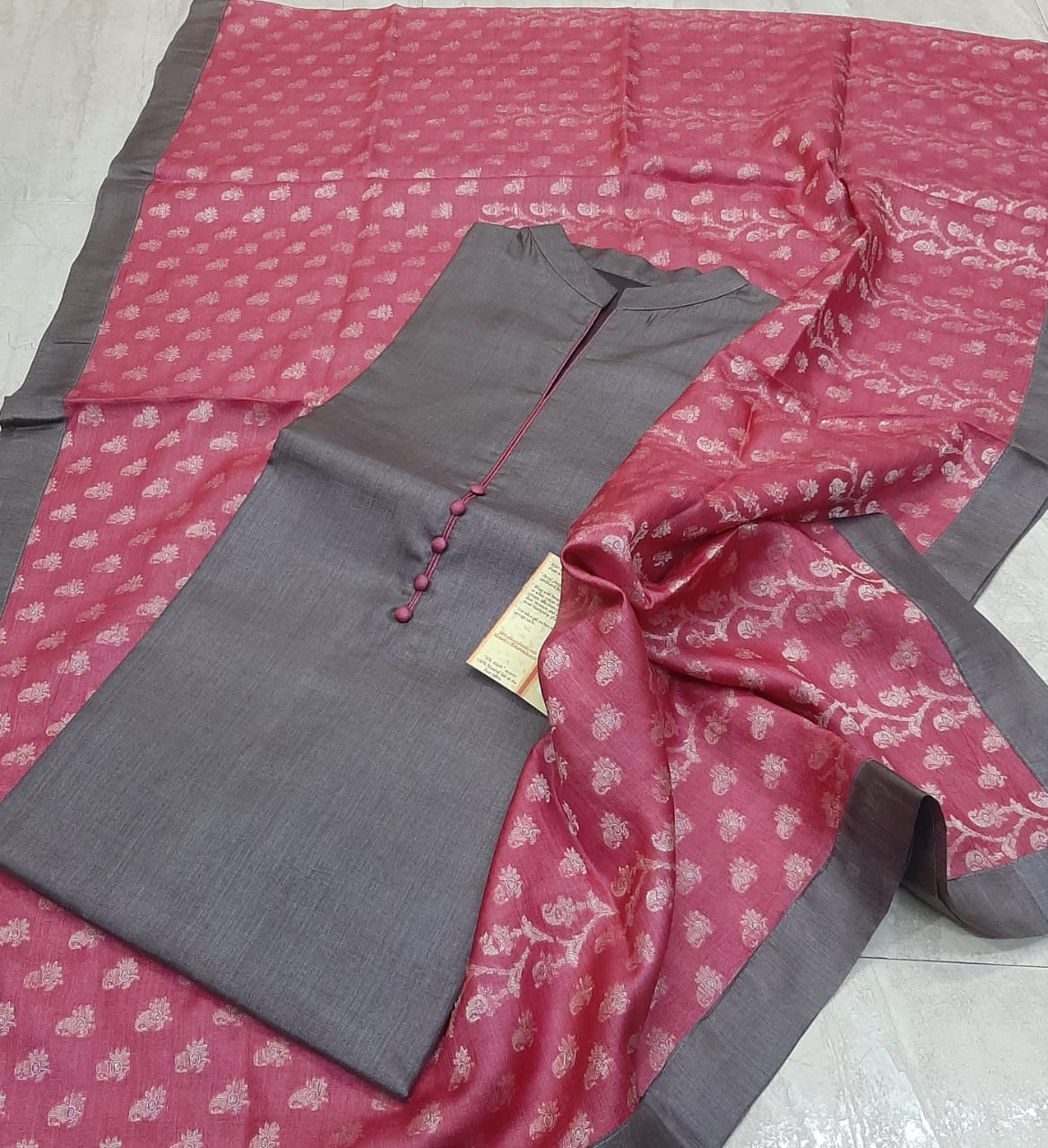 Pure tusser silk suits